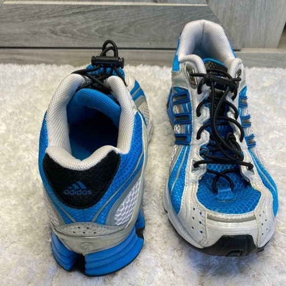 ADIDAS - MICROBOUNCE MENS SHOES White/Blue Toggle Closure 7.5 - Picture 11 of 16